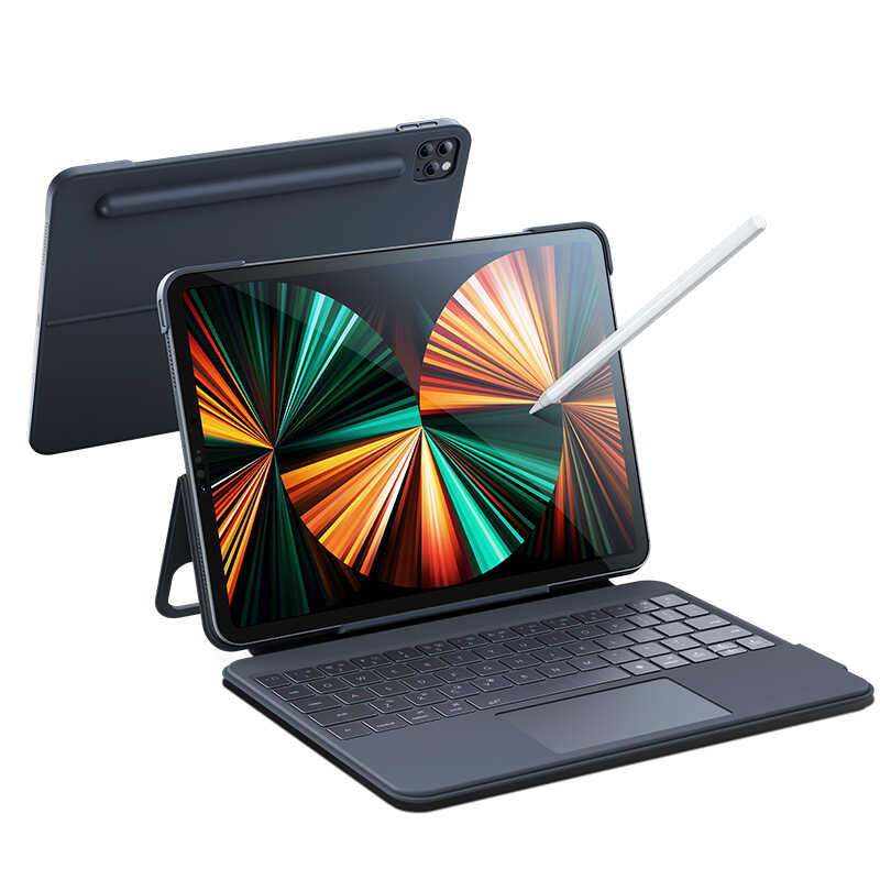 Benks KB02 iPad Pro 12.9 2021 (5.Nesil) Kablosuz Klavyeli Tablet Kılıfı - 1 Benks KB02 iPad Pro 12.9 2021 (5.Nesil) Kablosuz Klavyeli Tablet Kılıfı - 1